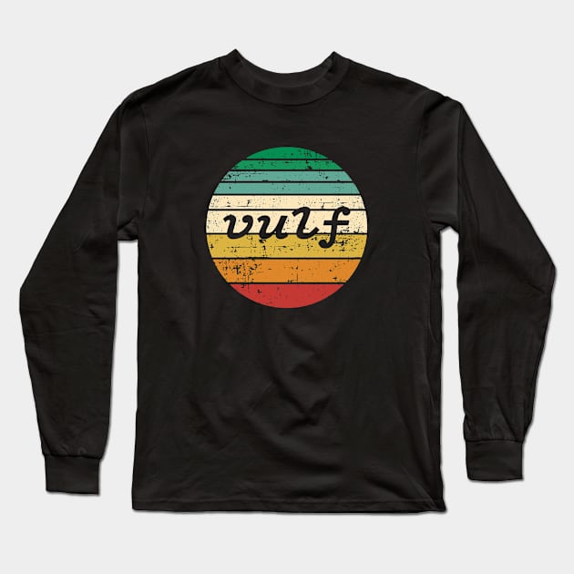 Very cool retro style vulf vulfpeck distressed design Long Sleeve T-Shirt by hobrath